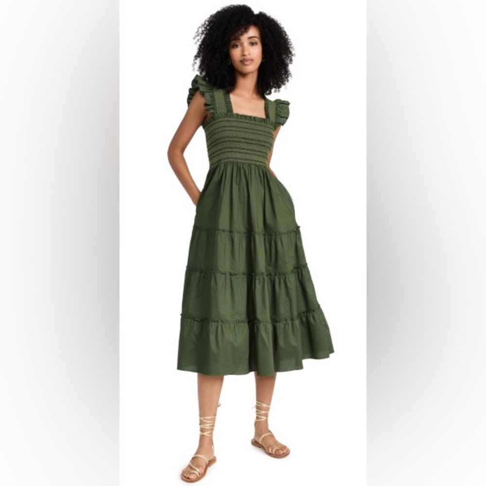 Hill House Ellie Nap Dress, Green Leaf
